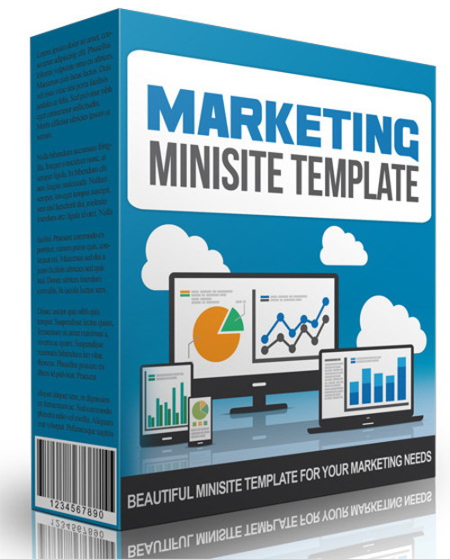 Product picture Marketing Minisite Template V 2015 (PLR)